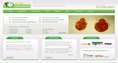 Desktop Screenshot of 24hrpestcontrol.com